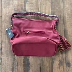 NWT 💎 MKF Red Shoulder Bag with tassels
